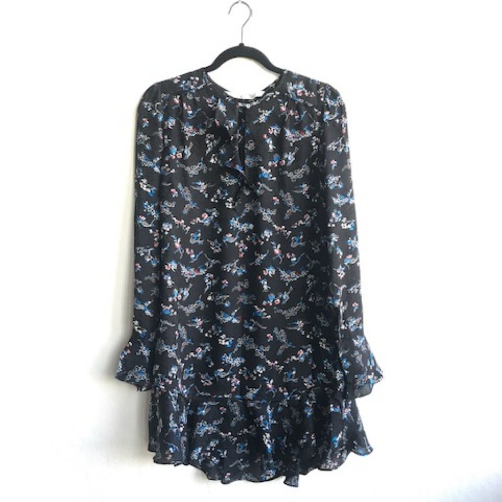 Veronica Beard Preston Floral Silk Dress